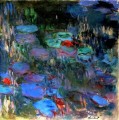 Nenúfares Reflejos de sauces llorones mitad derecha Claude Monet Impresionismo Flores